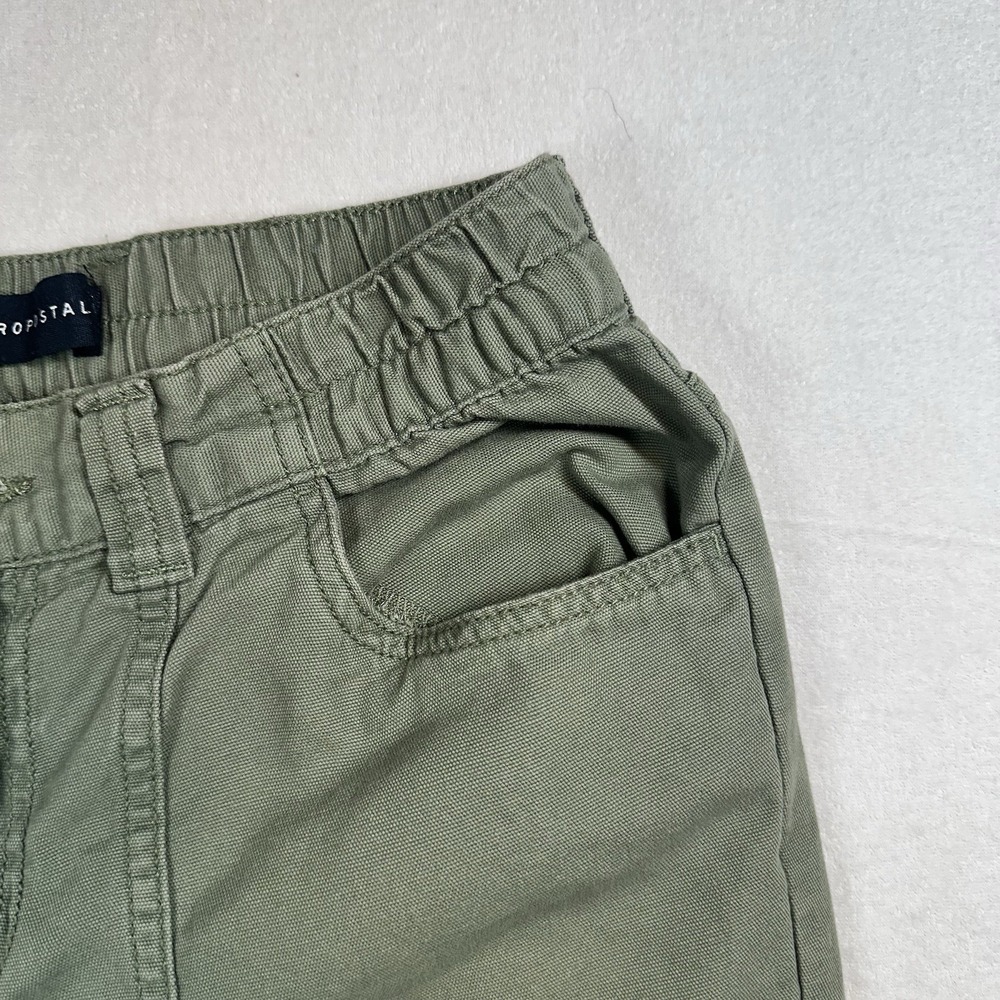 Aeropostale Cargo Pants Women XS Sage Green Utility Elastic Waist Pants - Picture 5 of 11